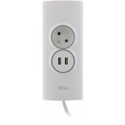 Multiprise D'angle 2P 16A + 2 USB Précâblée - Otio -OTIO Soldes Boutique 10814294 3