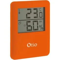 Thermomètre Hygromètre Magnétique Orange - Otio