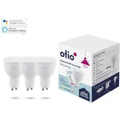 Pack De 3 Spots LED Connectés Bluetooth GU10 4,5W - Otio -OTIO Soldes Boutique 18200142 2