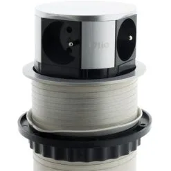 Bloc Multiprise Encastrable Compact 4 Prises 16A 2P+T - Otio -OTIO Soldes Boutique 1957372 5