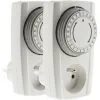 Lot De 2 Prises Programmables Mécaniques 24h - Noir & Blanc - Otio -OTIO Soldes Boutique 2609965 1