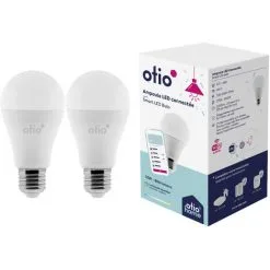 Pack De 2 Ampoules Connectées WIFI LED E27 10W - OtioHome