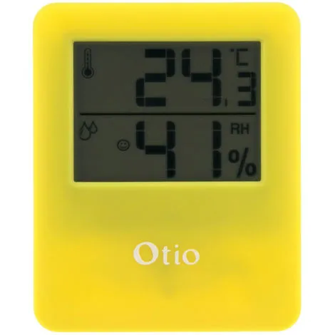 Thermomètre / Hygromètre Intérieur Magnétique - Jaune - Otio 3 Thermomètre / Hygromètre Intérieur Magnétique - Jaune - Otio – Image 3