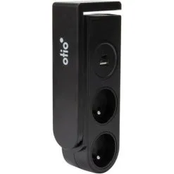 Bloc Multiprise Gekko Clipsable Avec Chargeurs USB Noir - OTIO