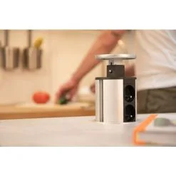 Bloc Cuisine Escamotable Ø100mm 4 Prises - Otio -OTIO Soldes Boutique 7505474 4