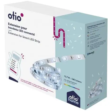 Extension Pour Ruban LED Connecté 28W 2m - Otio 1 Extension Pour Ruban LED Connecté 28W 2m - Otio