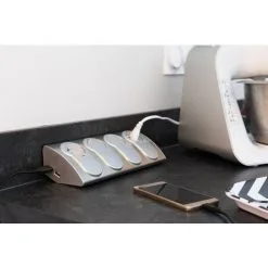 Bloc Multiprise Cuisine à Câbler 4 Prises + 2 USB Parafoudre - Otio -OTIO Soldes Boutique 9350854 4